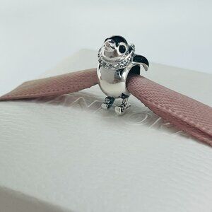 Pandora Skiing Penguin Charm